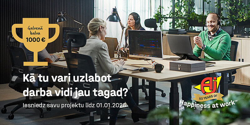 Stipendijas konkursā aicina radīt idejas darba vides uzlabošanai