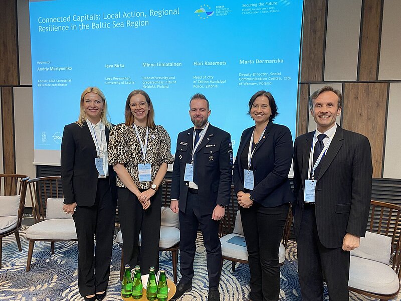 FESS researcher presents a study on public preparedness for crisis situations at the Baltic Sea Region Strategy Forum