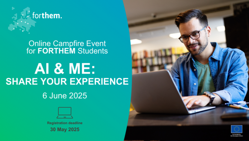 "AI & Me: Share Your Experiences" online campfire event for FORTHEM students