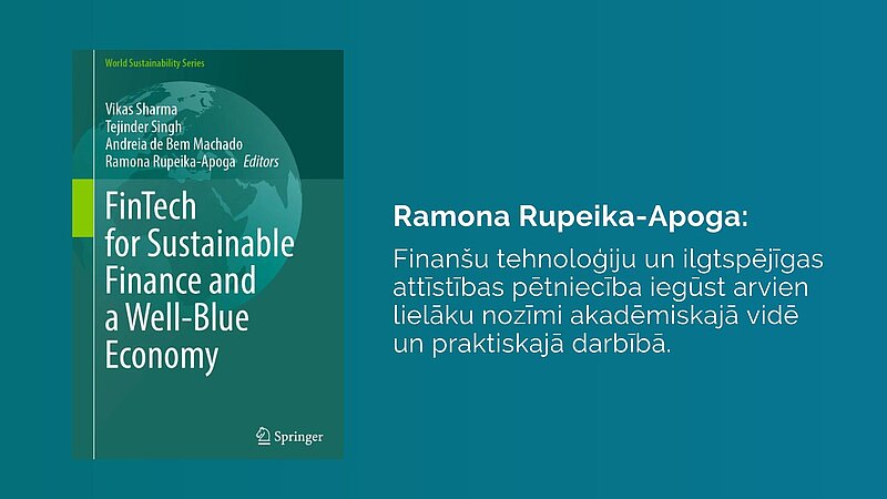 ESZF profesore ir “Springer Nature” fintech un zilajai ekonomikai veltīta izdevuma līdzredaktore