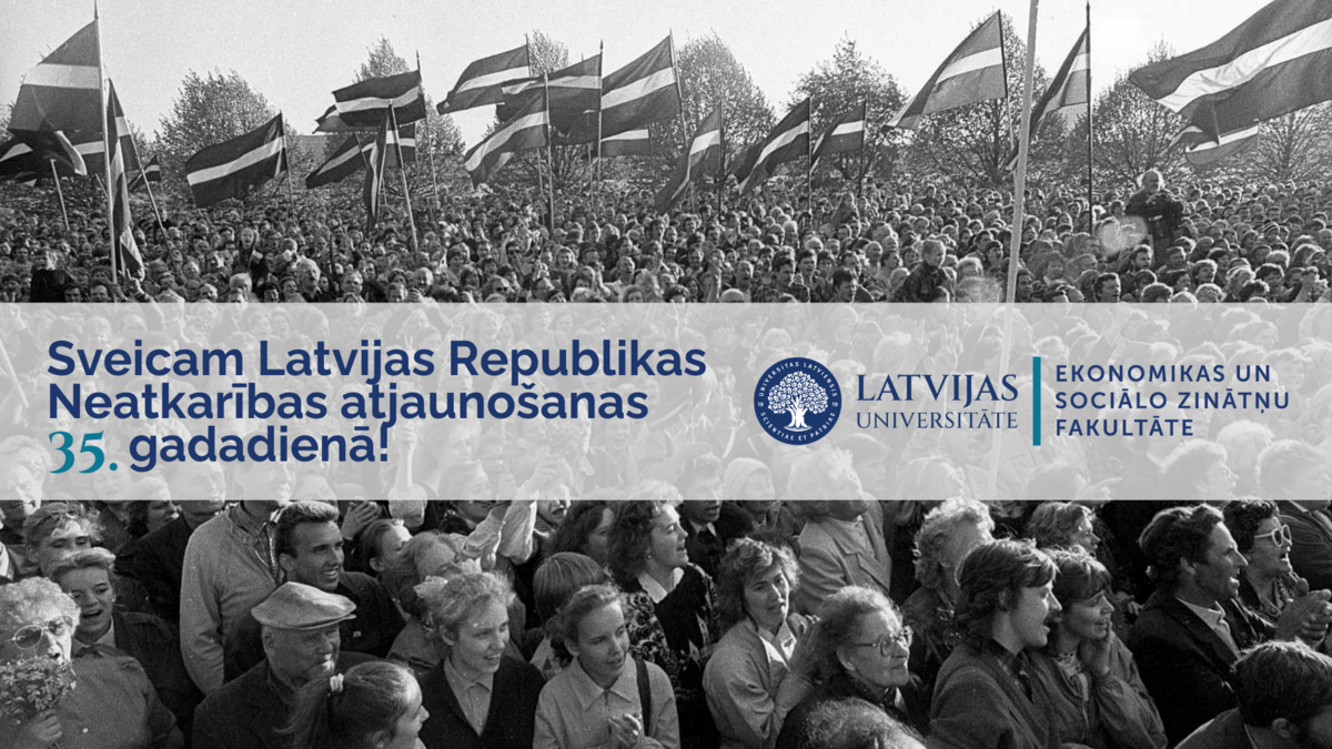 Attēlā: Manifestācija Daugavas krastmalā pēc Neatkarības deklarācijas pieņemšanas 1990. gada 4. maijā. Foto: Uldis Briedis.